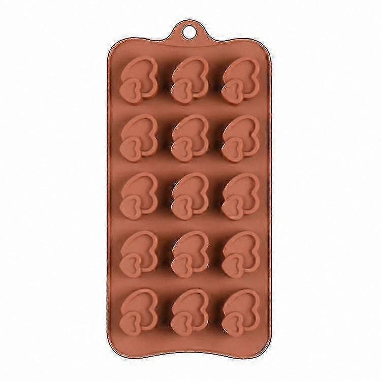 Silicone Molds for Chocolate, Candy, Jelly, and Ice Cube, Food Grade, Random Color Heart Shapes Diverse Sizes