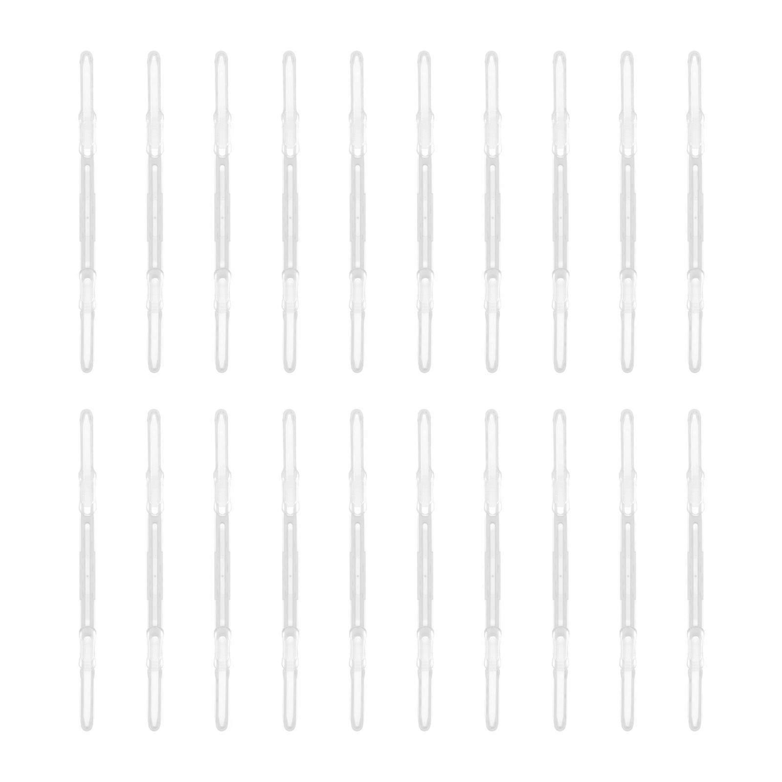 20PCS Multi-functional Binder Clip Plastic Paper Fasten Bookbinding Clips