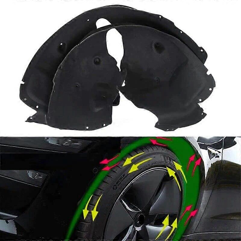 Front Wheel Silencing Mats for Tesla Model 3 2017-2020 | Sound Insulation Pads | Noise Dampening Audio Pads