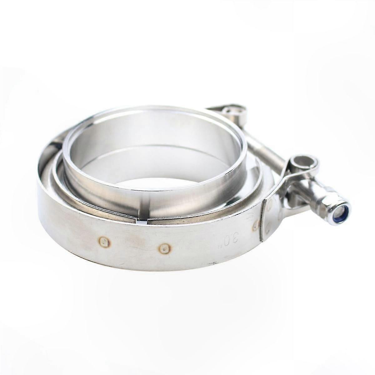 3 Inch V-Band Turbo Exhaust Kit, Universal V-Shaped Clamp for SS304 Applications