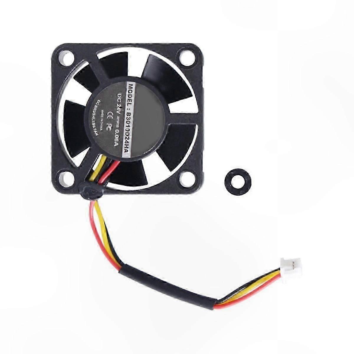 DC24V Cooling Fan for 3D Printer Hotend, 13000 RPM Speed, 3010 Size Replacement Accessory