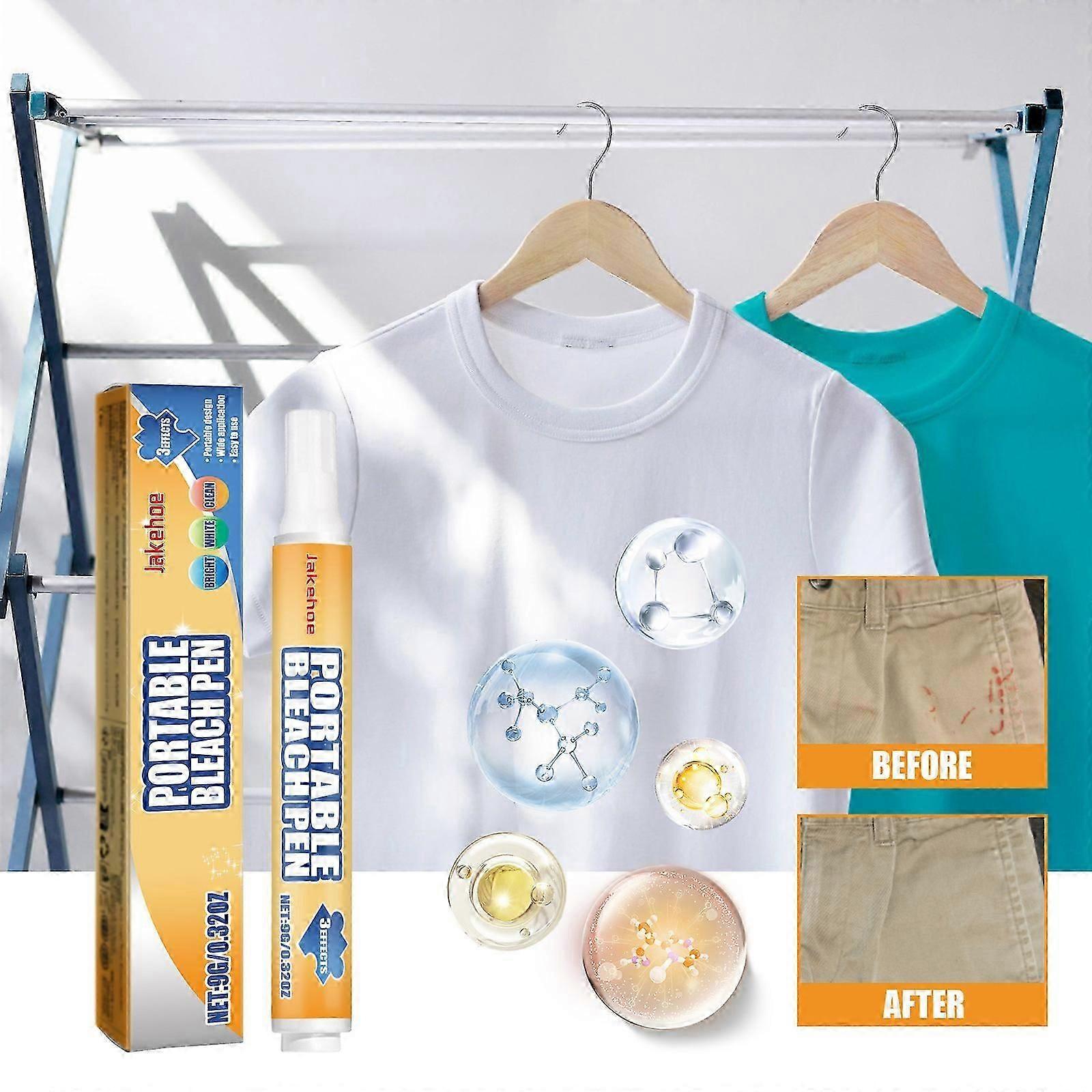 Instantly Remove New Stains Pen, Portable Bleach Pen, Bleach Pen for Clothing, stain remover pen, Travel Size