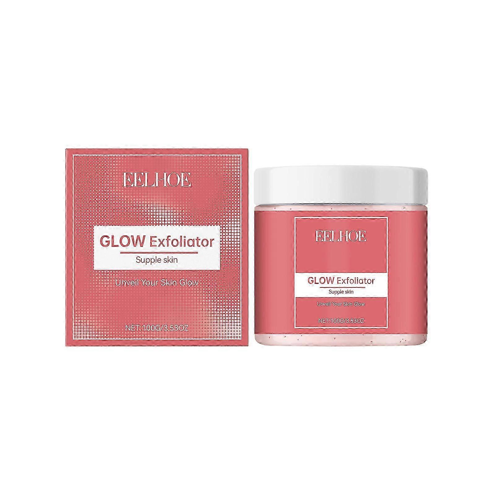 EELHOE facial whitening scrub gently cleanses the face, exfoliates, and makes the skin smooth and glowing