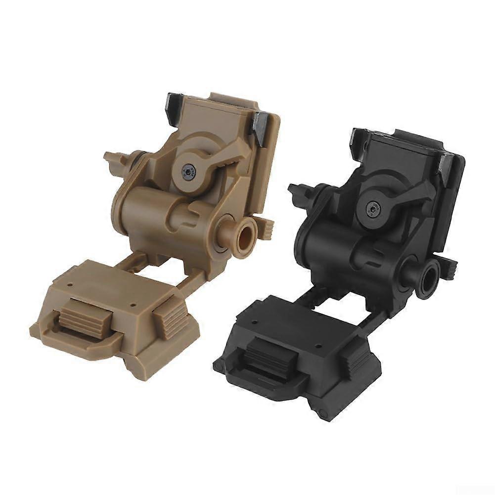 Helmet Mount Bracket for Night Vision Adjustable Aluminum Alloy Quick Release Compatible with Helmets Black/Mud