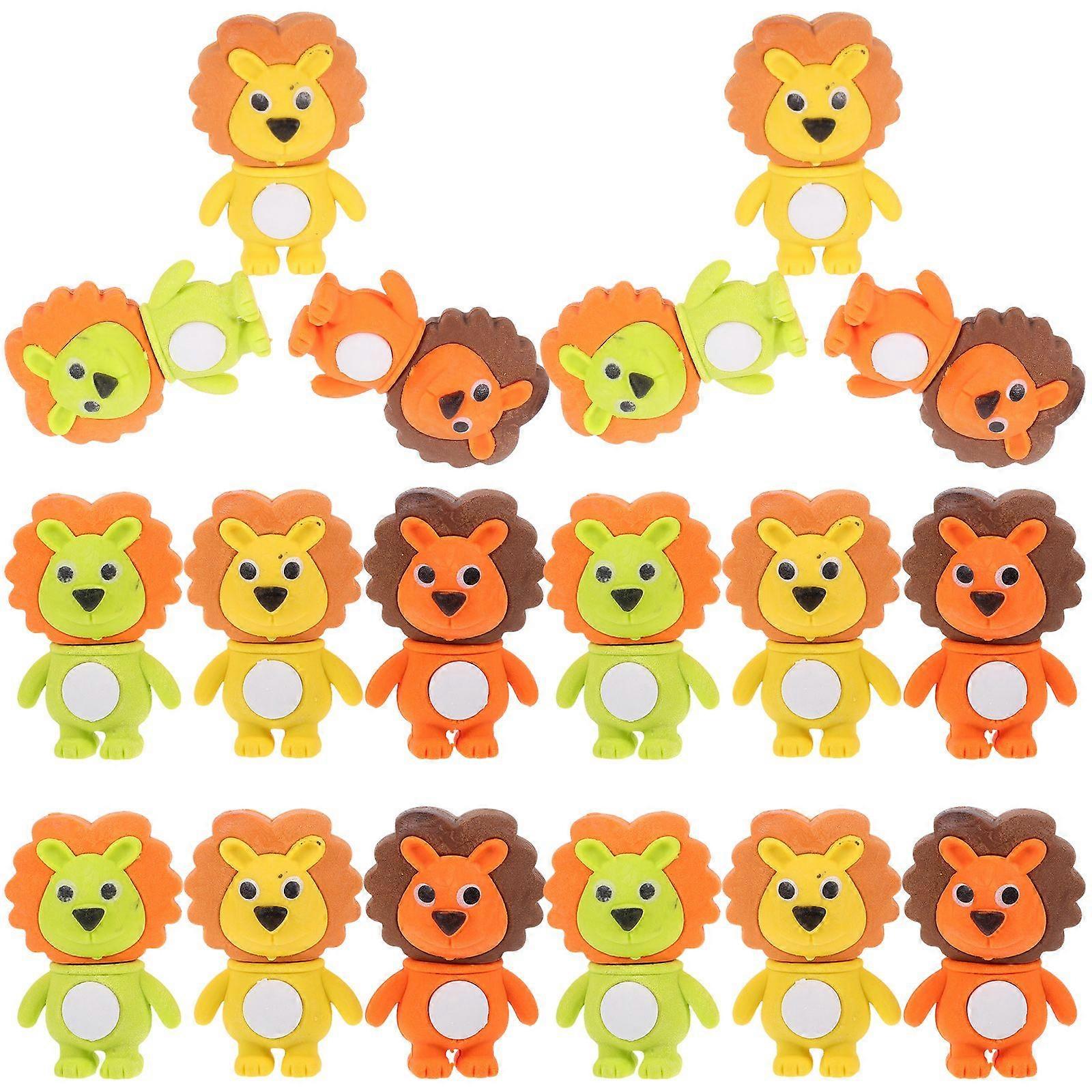 24Pcs Multi-function Erasers Delicate Kids Erasers Portable Mini Erasers Student Supply