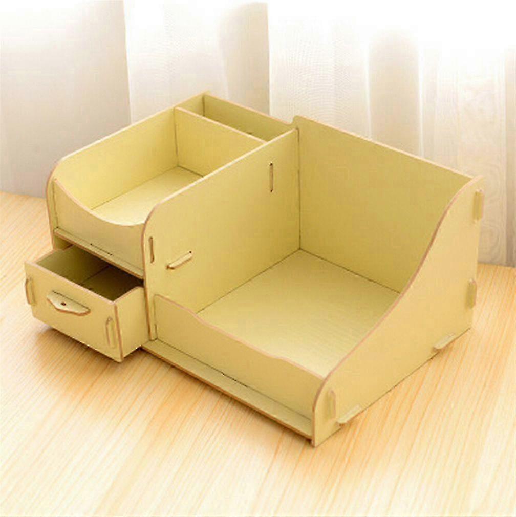 DIY Multi Colour Wood Cosmetic Storage Box Desk Cantainer Drawer Mu...