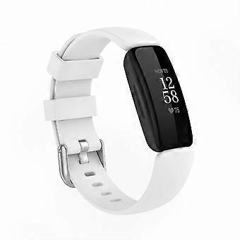 White TPE Strap for Fitness Tracker, Small Size Replacement Band