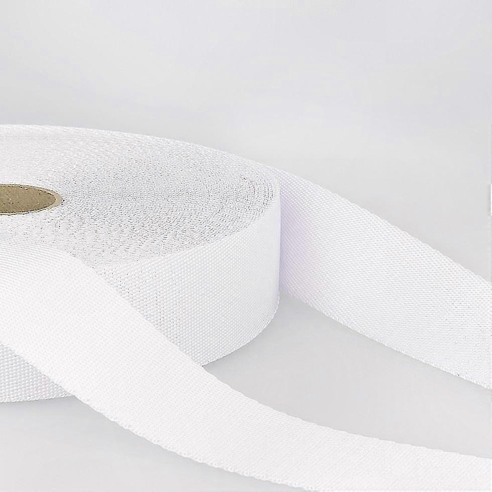 حزام كتف أبيض مقاس 35 مم - يباع بالمتر