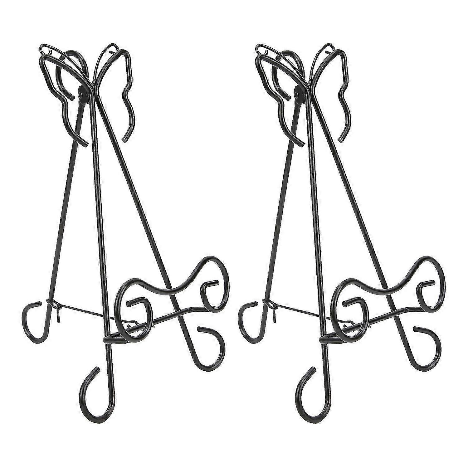 2Pcs Picture Stand Cute Shape Simple Modern Style Plate Display Rack for Place Photo Frames