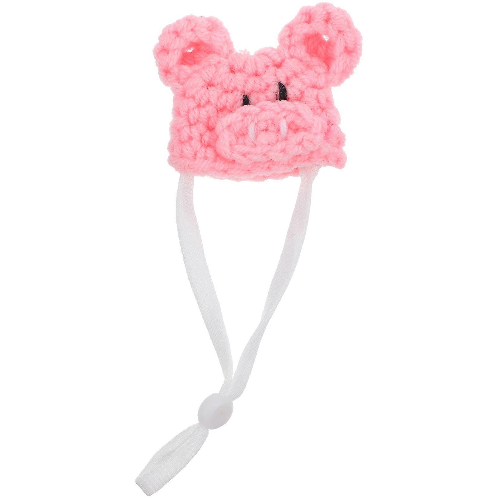 Adjustable Small Pet Hat for Decoration in Pink Color