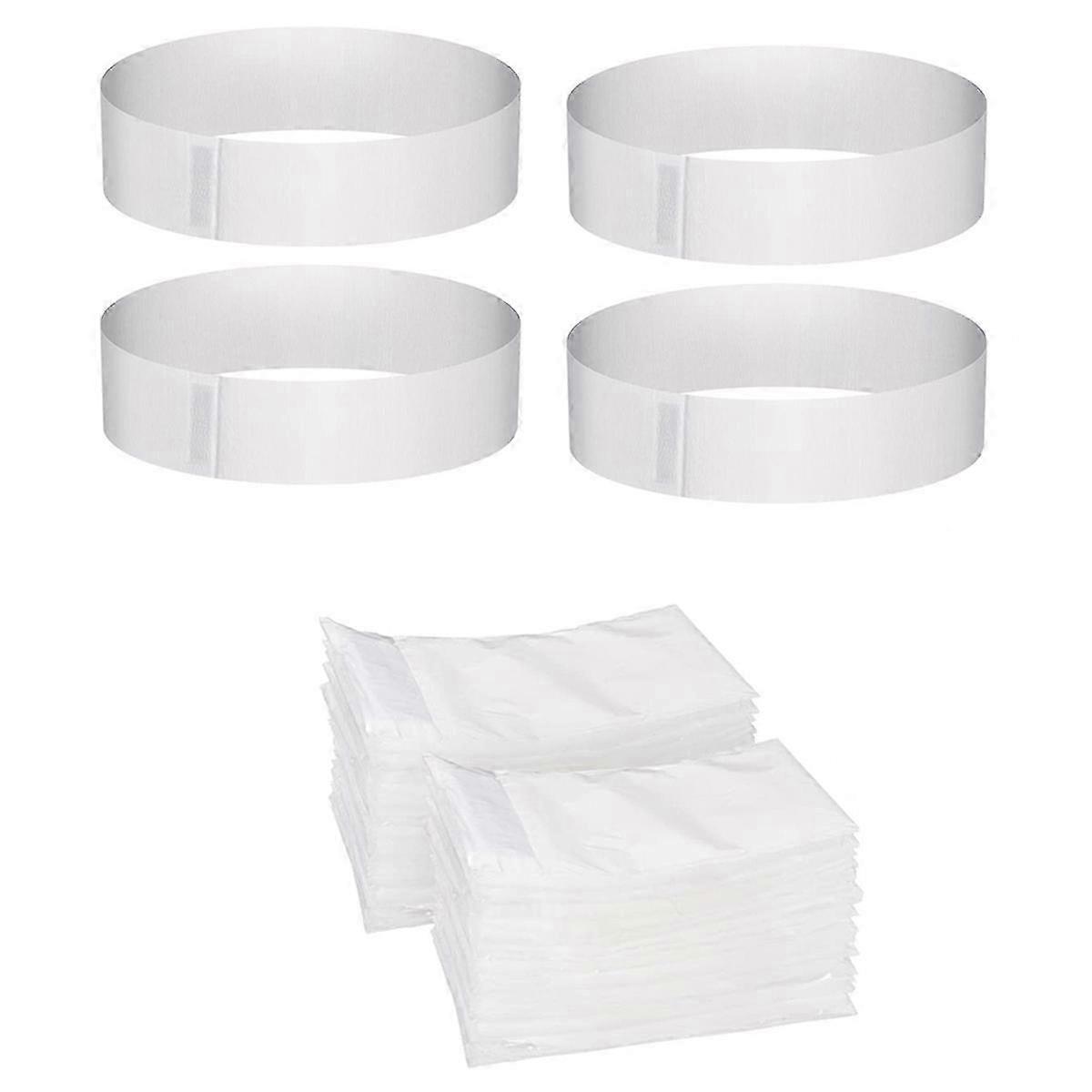 100PCS Disposable Spa Facial Headbands,with Adjustable Magic Tape
