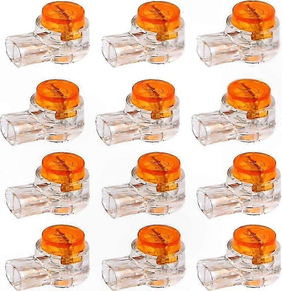 200Pcs Sealed Splice Connectors with Gel, 2-Wire Terminal for Telephone and Computer Cables