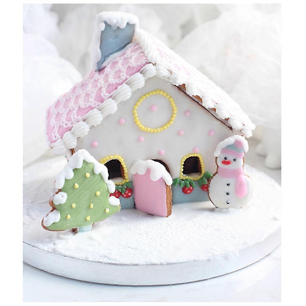 Christmas Tree Cookie Set with Gingerbread Designs for Kitchen 8Pcs