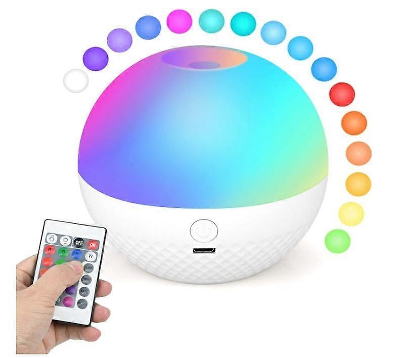 Night Light for Kids, Touch Night Light LED Light for Bedroom with Remote Control 16 Colors Changing Brightness Adjustable USB Rechargeable(White)