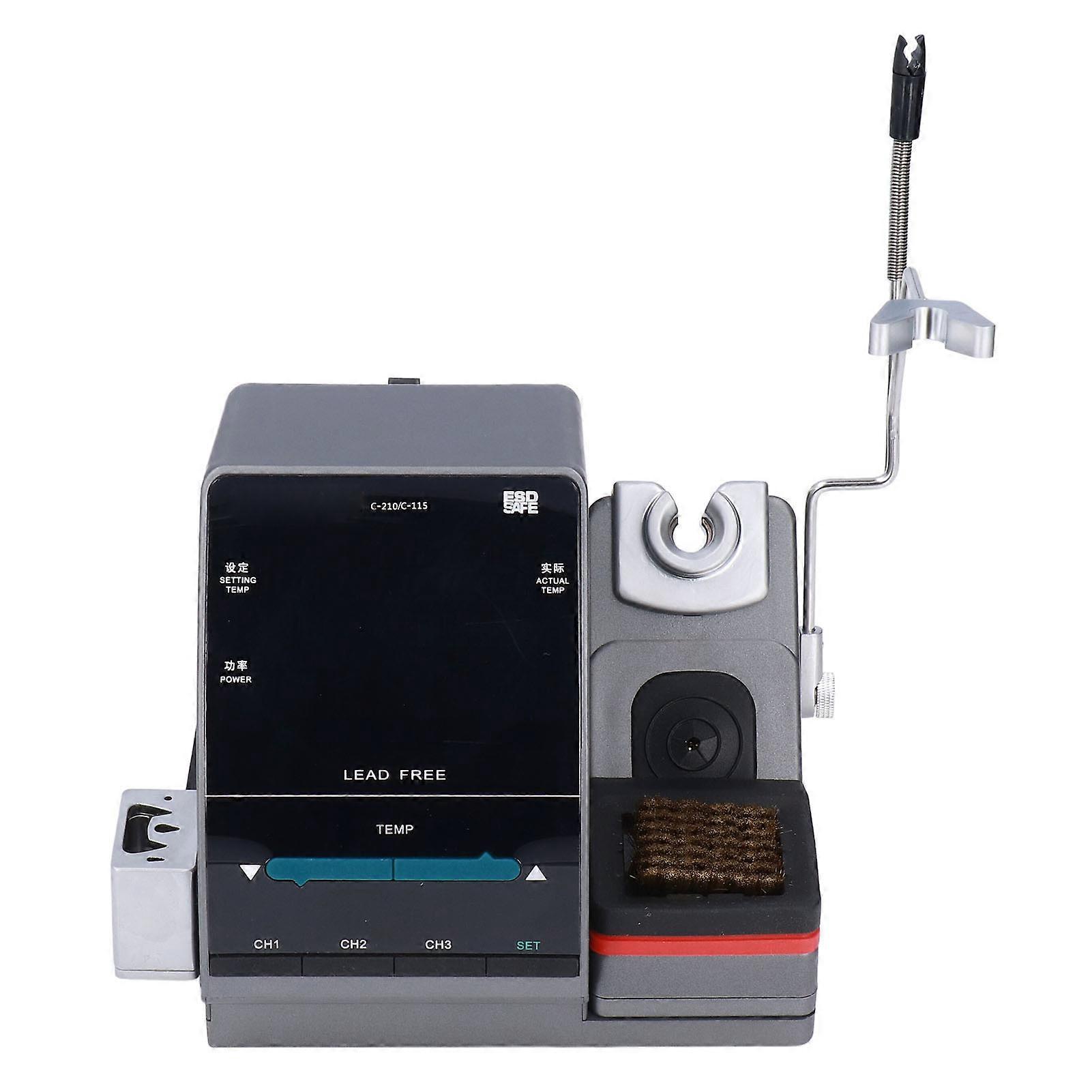 Double Handle Soldering Station Constant Temperature Digital Display Welding Rework Station KitWith JBC Soldering Iron Tip US Plug 110V