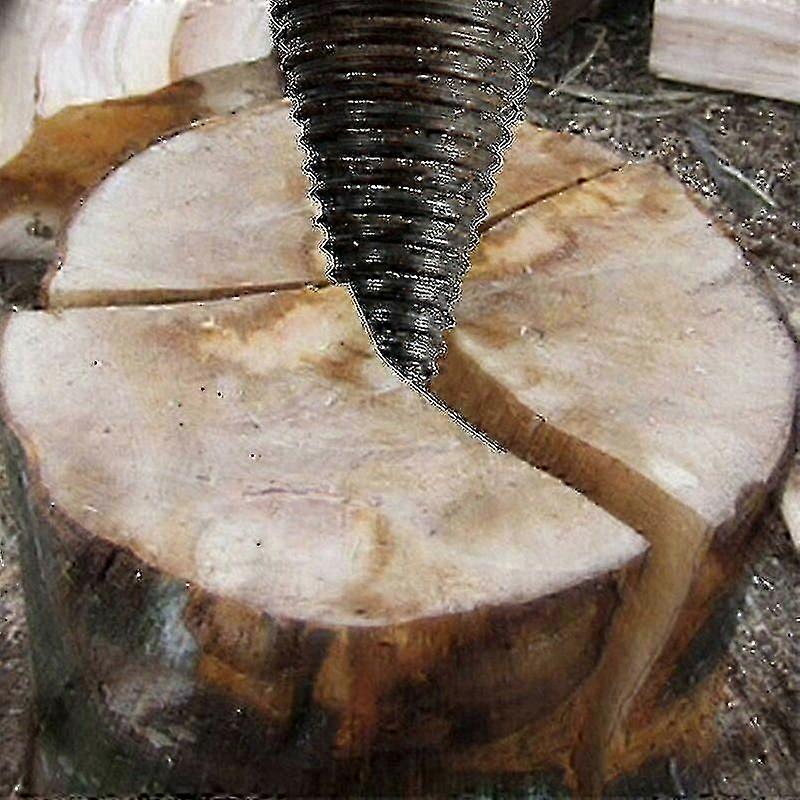 ヘビーデューティ 32mm ログスプリッタードリルアタッチメント、薪用スプリッティングウッドコーンドライバー