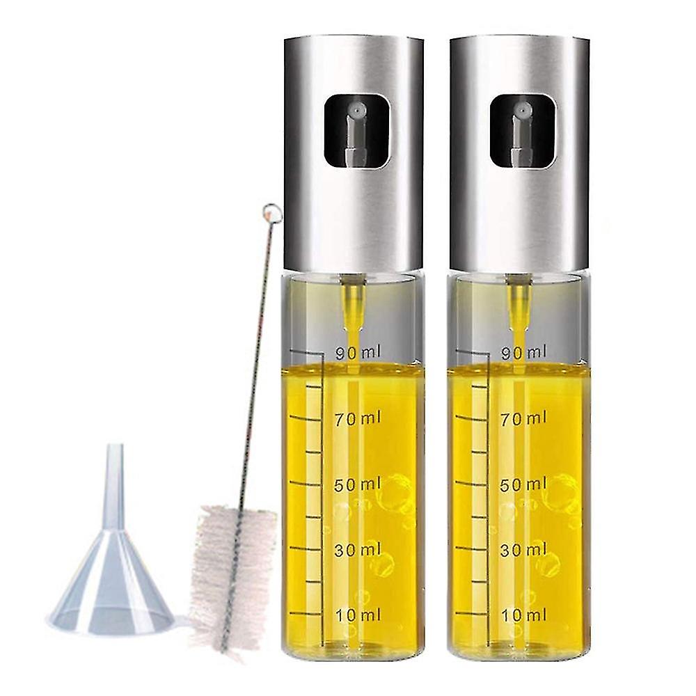 Oil Sprayer With Scale, 4 In 1 Refillable Oil And Vinegar Bottle