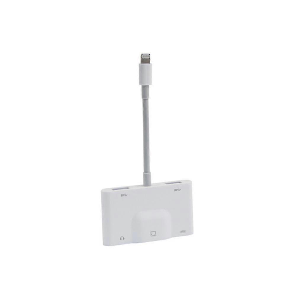 2025 Multifunctional 5 In 1 Lightning To Rj45 Fast Adapter Mobile Ethernet Card Adapter For Apple Mobile