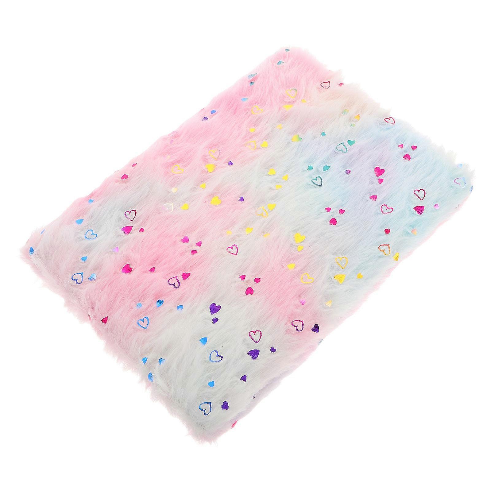 Fluffy Creative Notebook Plush Diary Book for Students Writing 4Pcs Set