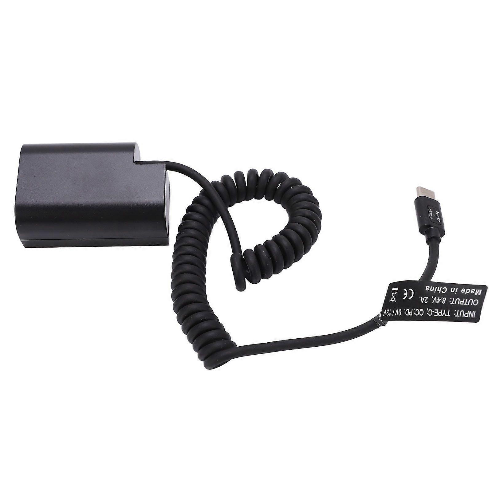 Type C DMW DCC12 Full Decoding Dummy Battery DC Coupler Power Adapter for GH3 GH4 GH5