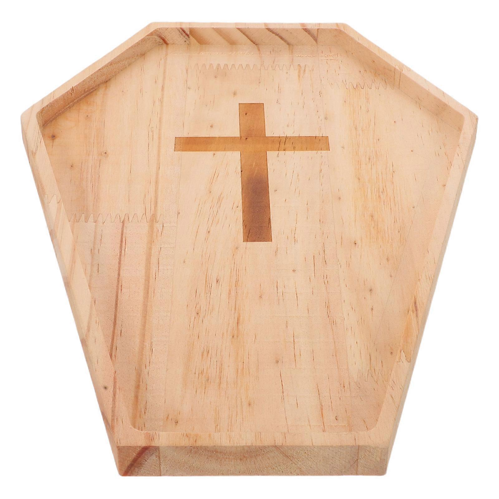 Halloween Candy Tray Coffin Shape Serving Tray for Storage