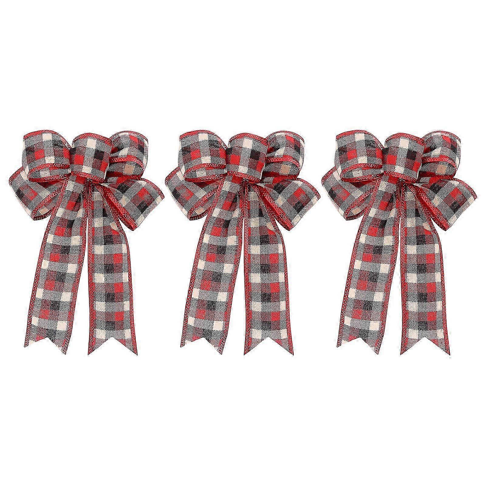 Red Bow Christmas Bows Interior Decoration Portable Party Accessories Ornament Holiday Decorative Lightweight Bow-knot