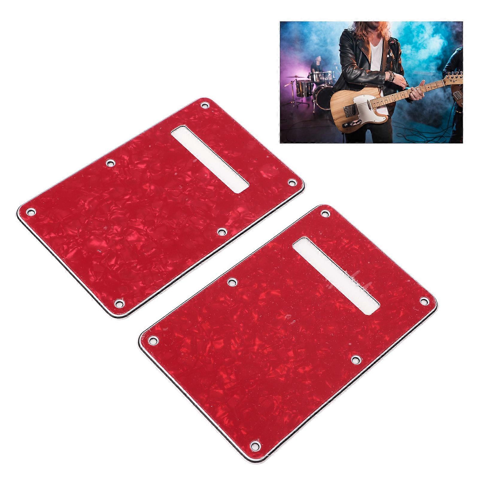 2 قطعة الغيتار الكهربائي الأحمر PVC استبدال غطاء التجويف