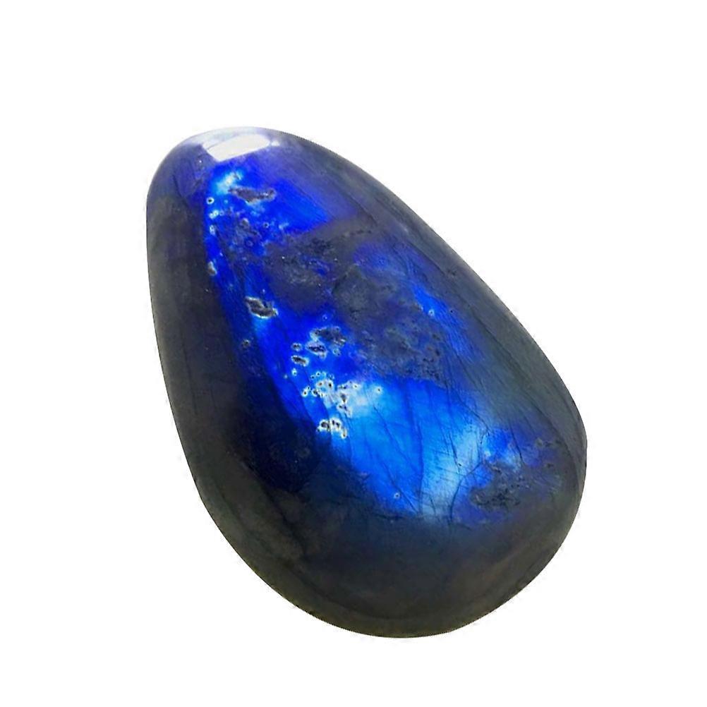 Blue Moonstone Irregular Shape Stone for Desktop Ornament 2Pcs Set