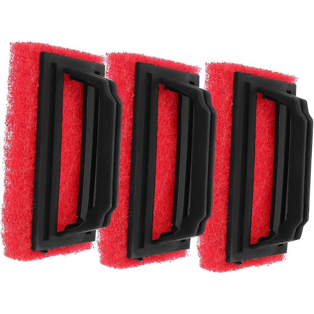 3Pcs Scrub Brush Ink Remover Cleaner Accessories for Screen Print Supplies Compact Design with Rounded Corners