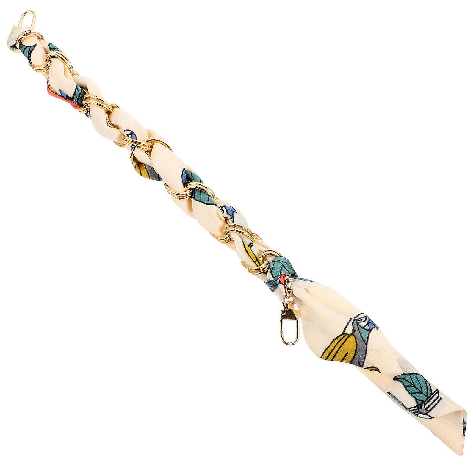 Bag Chain Ornament Purse Handle for DIY 5Pcs Ribbon Handbag Strap
