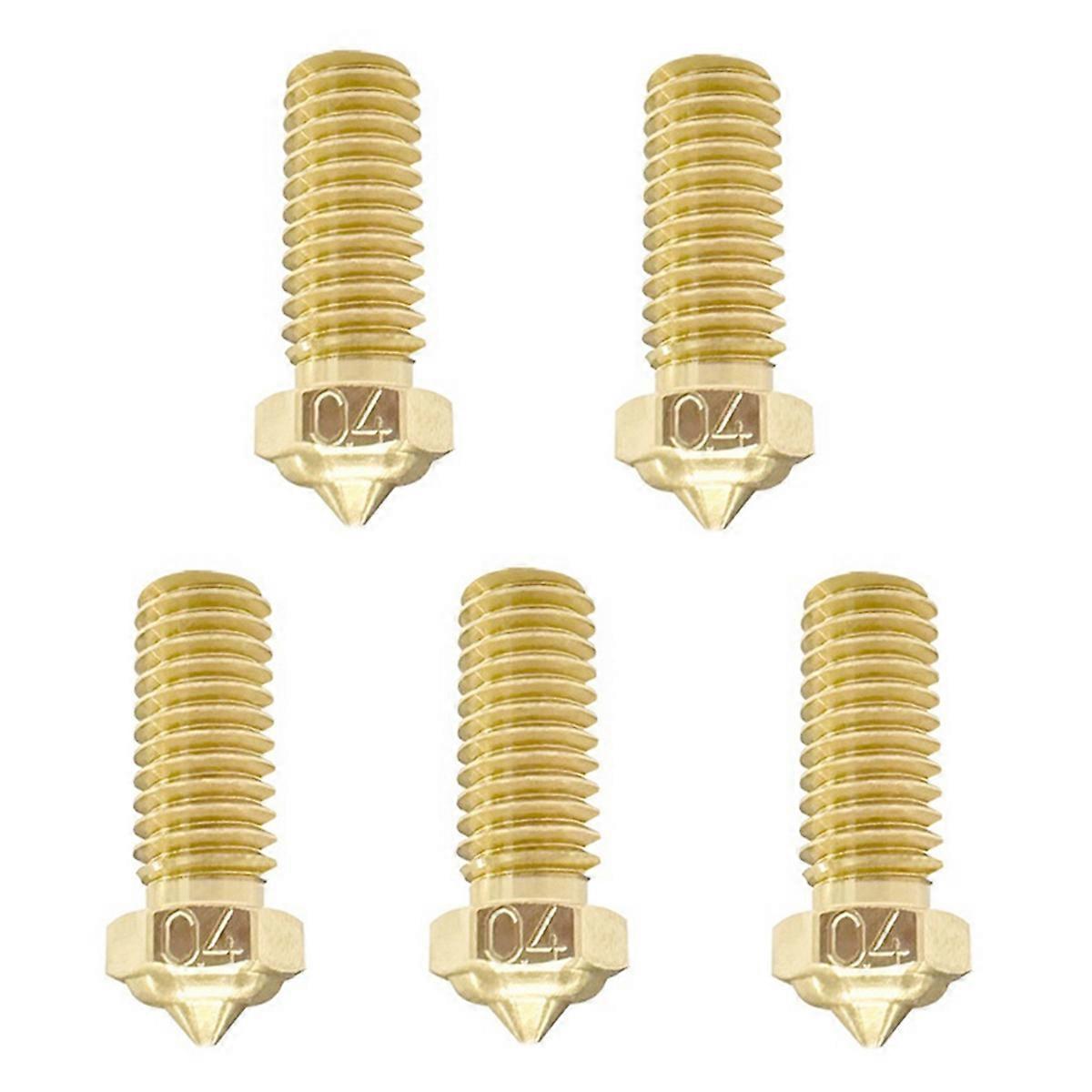 0.4mm Nozzle Brass Nozzle for QIDI X-Smart 3/X-Plus 3/X-Max 3 3D Printer Accessories 5Pcs