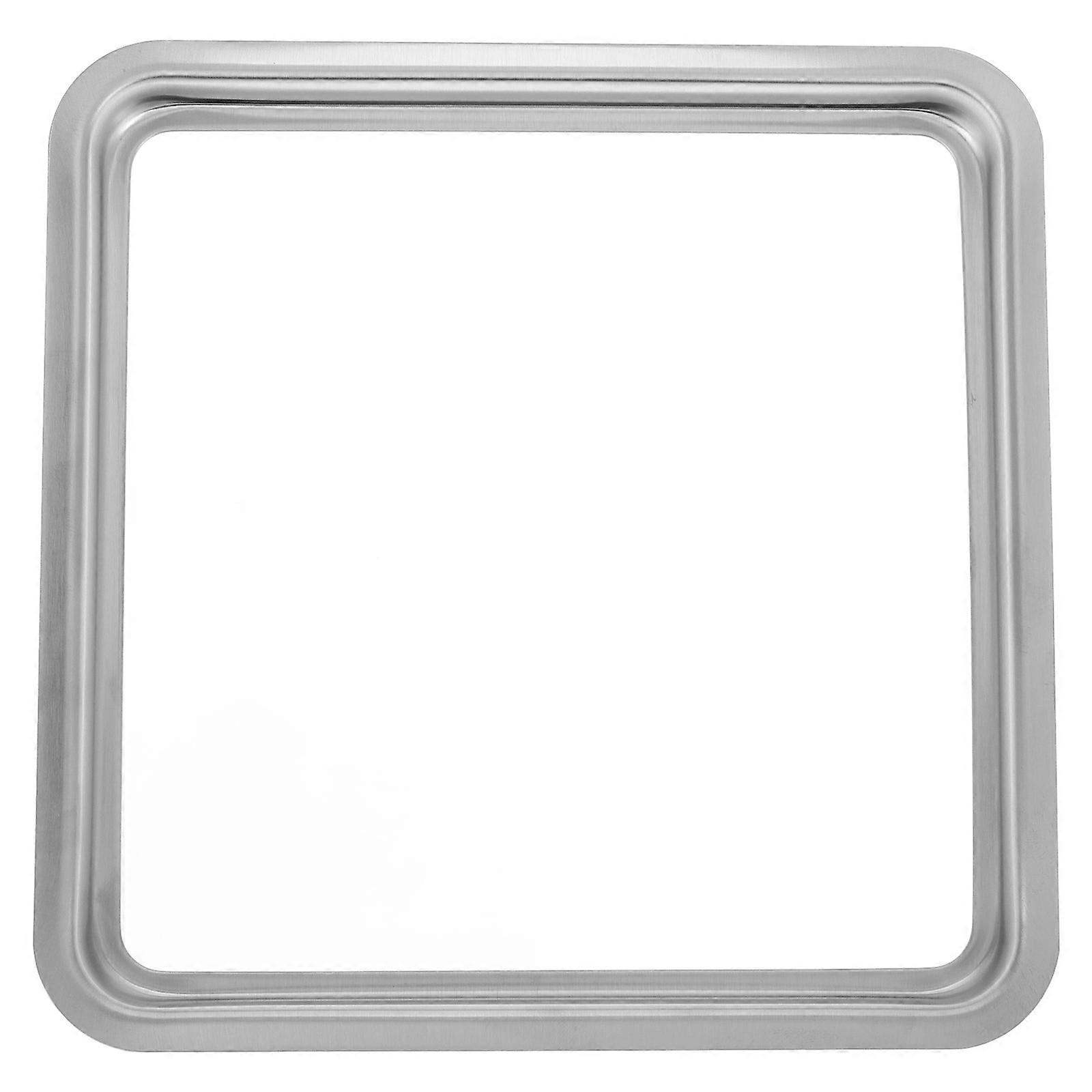 Trash Bin Lid Cover Built in Trash Can Lid for Home 2Pcs Stainless Steel