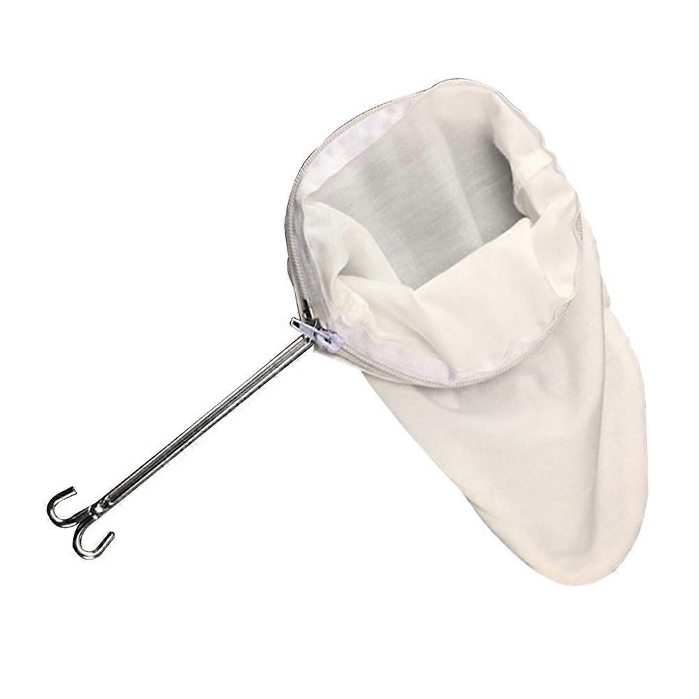 Flannel Cloth Coffee Tea Strainer Filter Bag For Making Coffee And Tea Small Beige Reusable 1Pcs