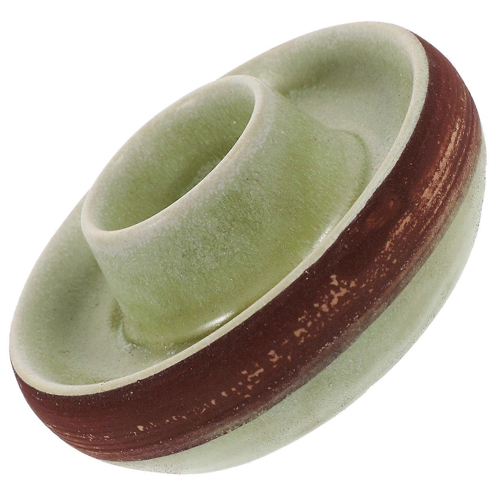 Ceramic Match Holder Yellow for Storage 4Pcs Multipurpose Match Jar Set