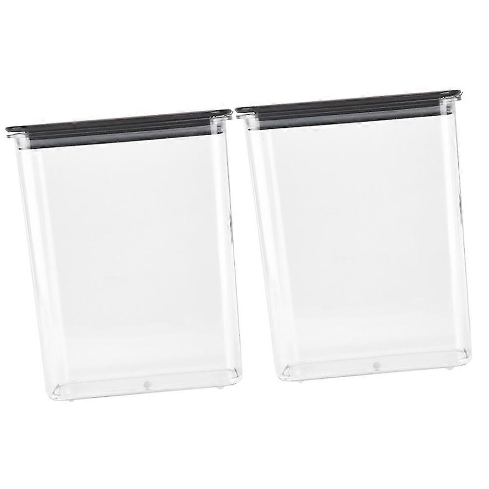 Kitchen Milk Tea Storage Box for Fresh Keeping 4Pcs Transparent Sealed Box