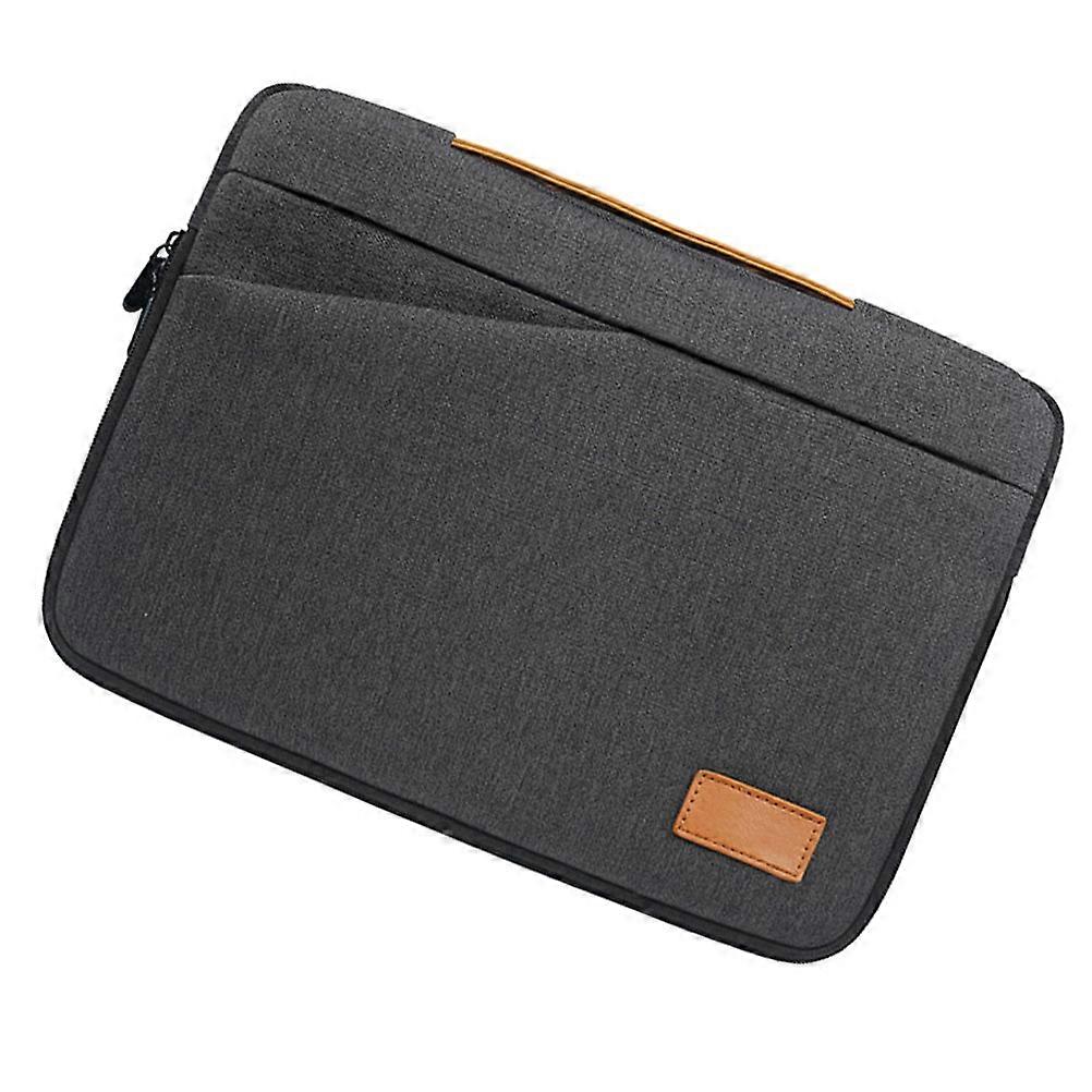 2Pcs Laptop Carry Bag for Storage Multi-Function Dark Grey Polyester Tote
