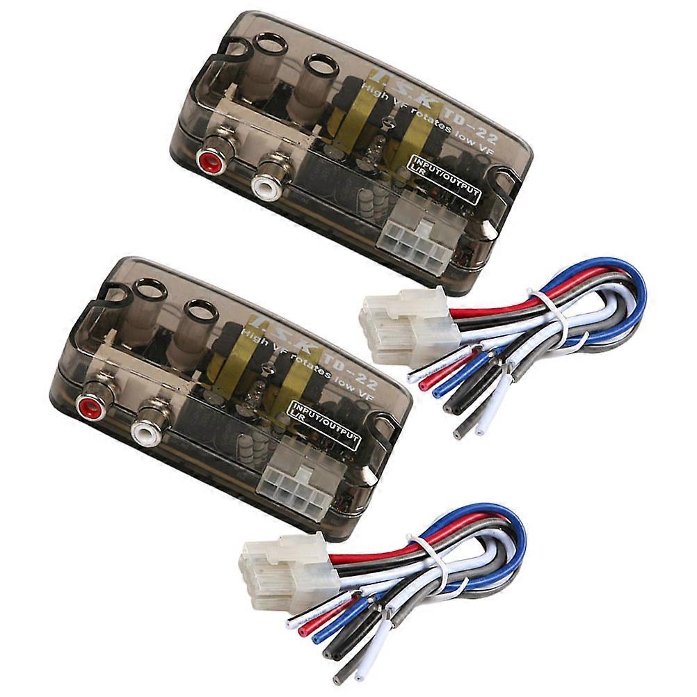 Car Audio Converter High to Low Frequency for Amplifier 2Pcs with Delay