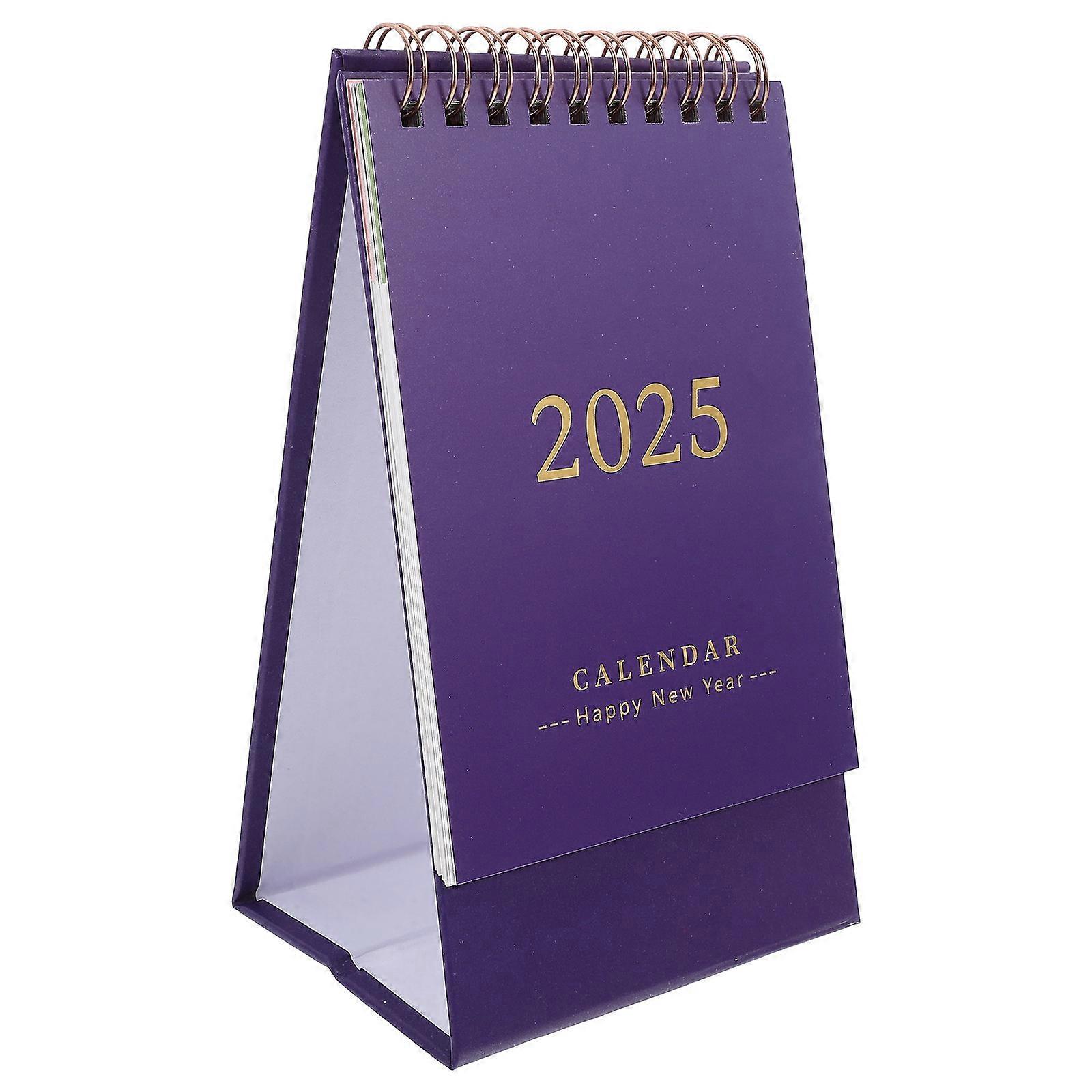 2Pcs Standing Flip Calendar for Desk with Monthly Memo and Paper