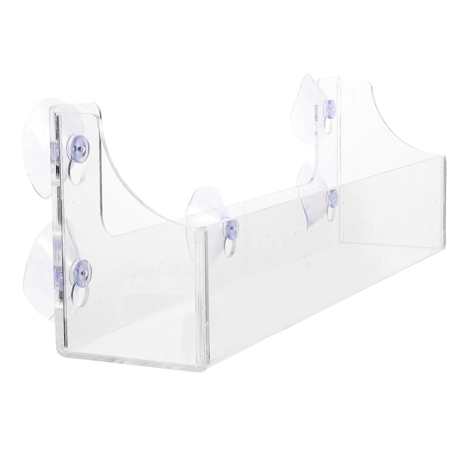 Transparent Acrylic Suction Cup Refrigerator Organizer Rack for 2Pcs