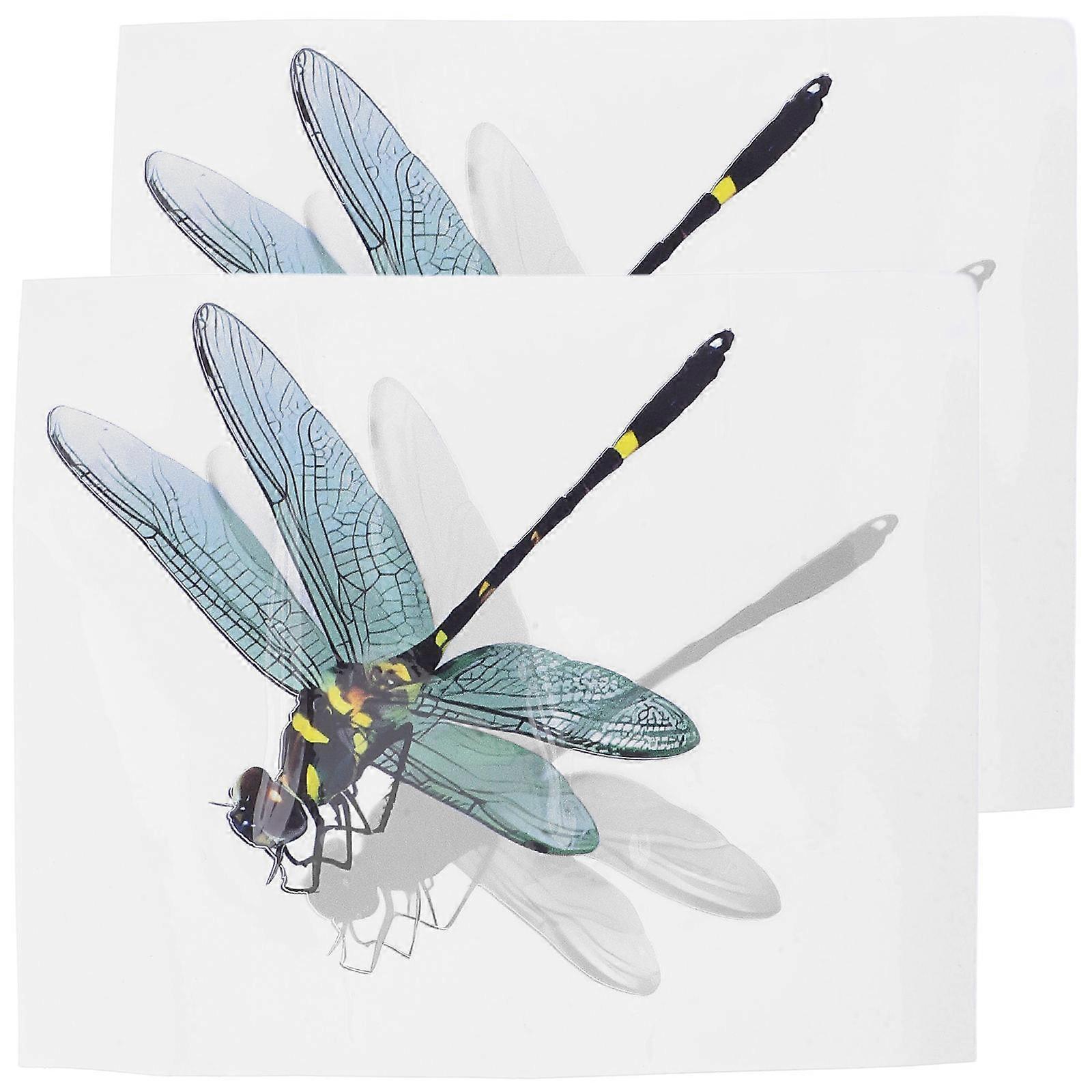 Decorative Wall Stickers Featuring Custom Shape Dragonfly Design For Various Surfaces With Residue-free Function 8Pack