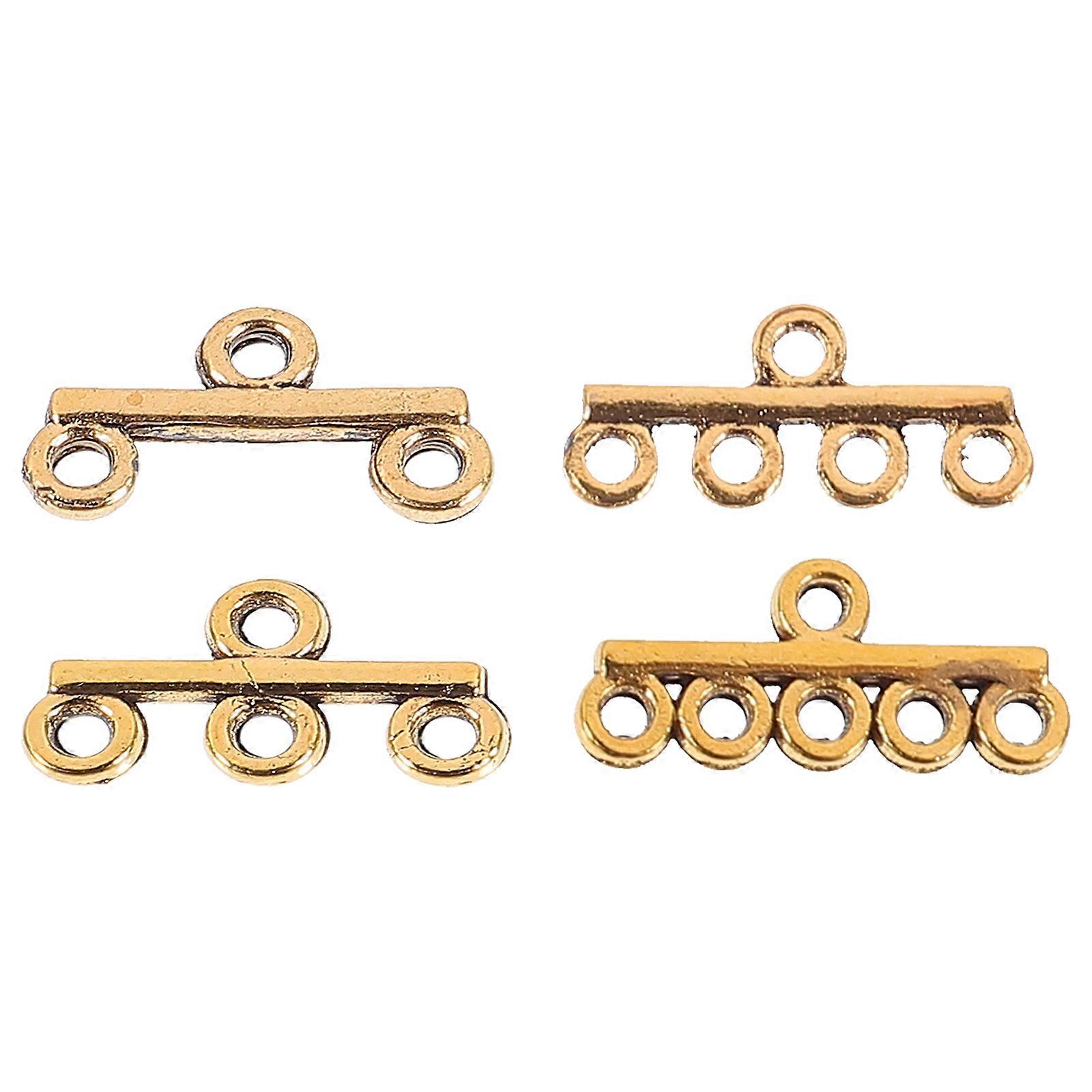 Jewelry Making Clasps for DIY Use with 40Pcs Golden Alloy Clasps