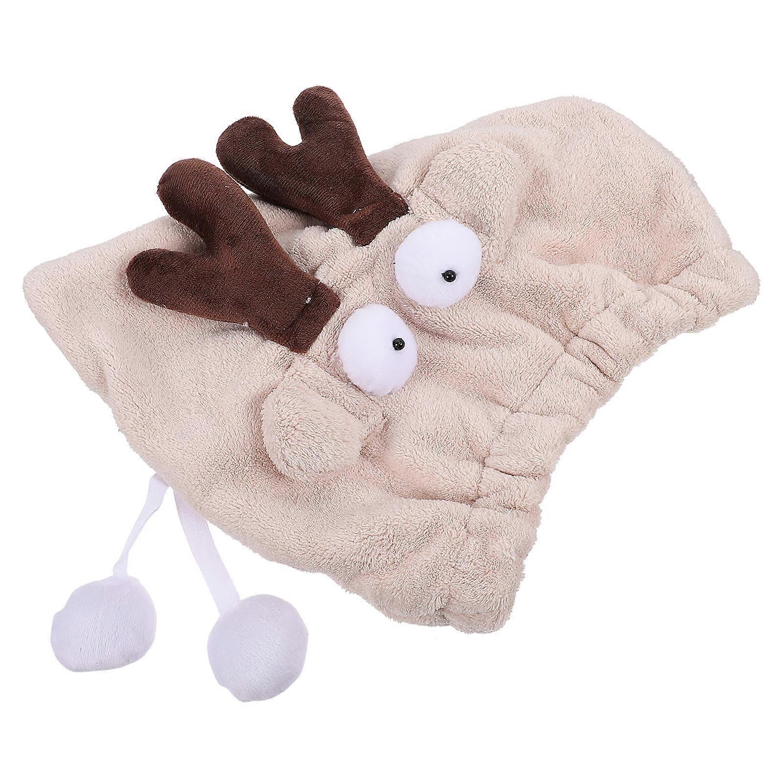 Hair Drying Hat Microfiber for Quick Drying 2Pcs Coffee Color Hair Wraps