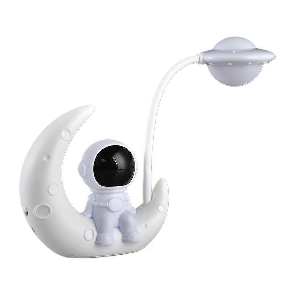 Creative Moon Astronaut Nightlight, Led Small Desk Lamp For Bedroom Decoration