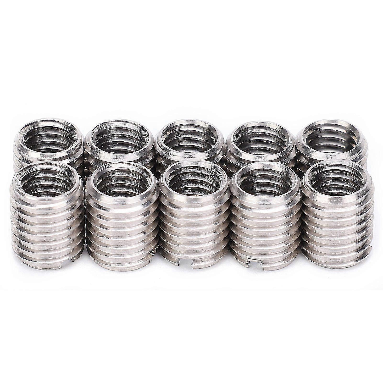 10pcs Insert Nut Thread Repair Sleeve Threaded Bushing Screw Reducing Conversion Tool p20241126508