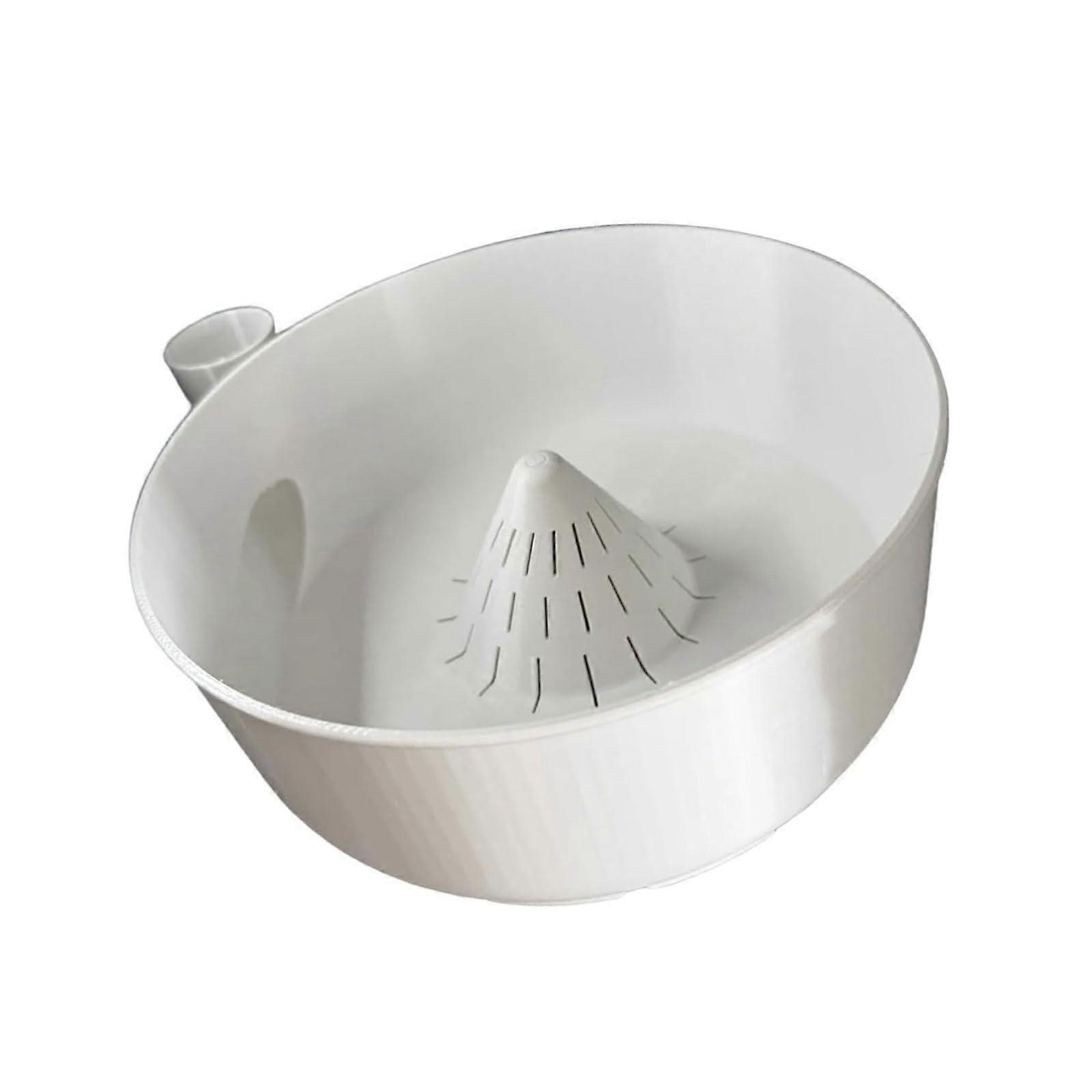 Flexible Modeled Fruit And Vegetable Cleanser For Rinsing And Maintaining Produce Color White Compact Kitchen Device