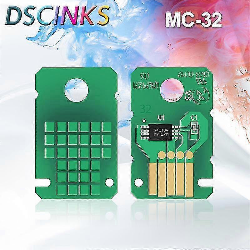 Puce de réservoir de maintenance unique Mc32 Mc-32 pour Canon Imageprograf TC-20 TC-5200 TC-5200m TC20 TC5200 Tc5200m Déchets d’encre Chip