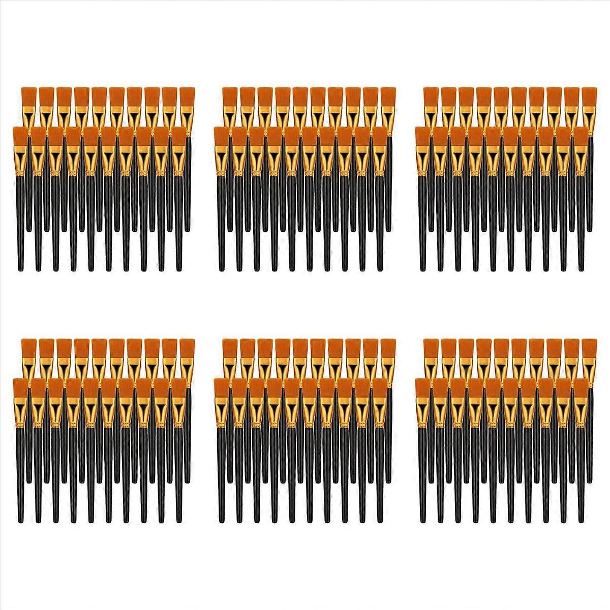 20 Pcs Flat Brush Set, Big Paint Professional Brushes