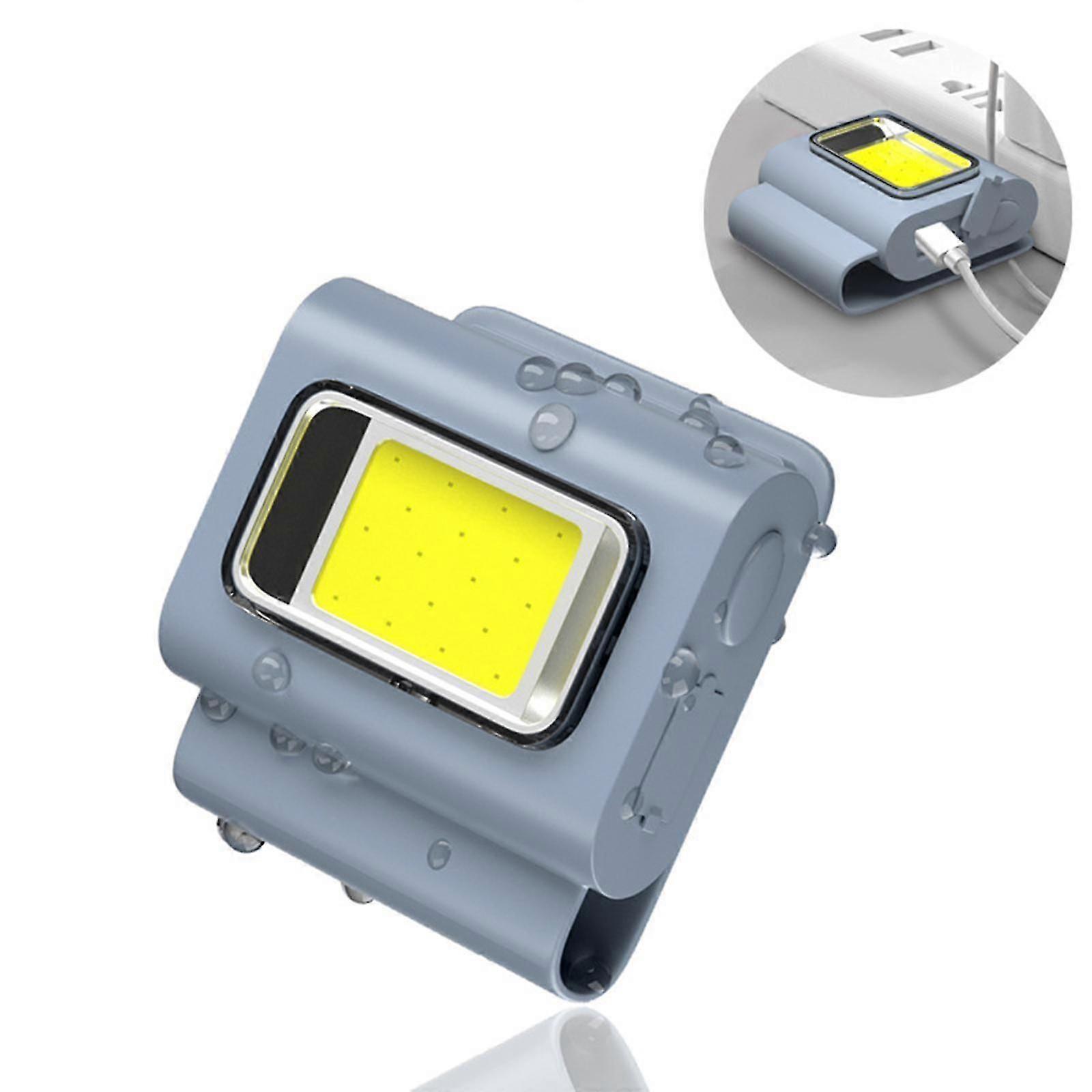 Mini Work Light LED Rechargeable Headlight With 6 Modes For Outdoor