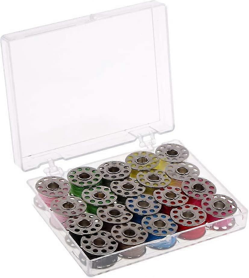 Bobbin Box Bobbin Box avec 20 bobines Machine à coudre Bobbin et fil à coudre Accessoires de couture Coudre Coudre