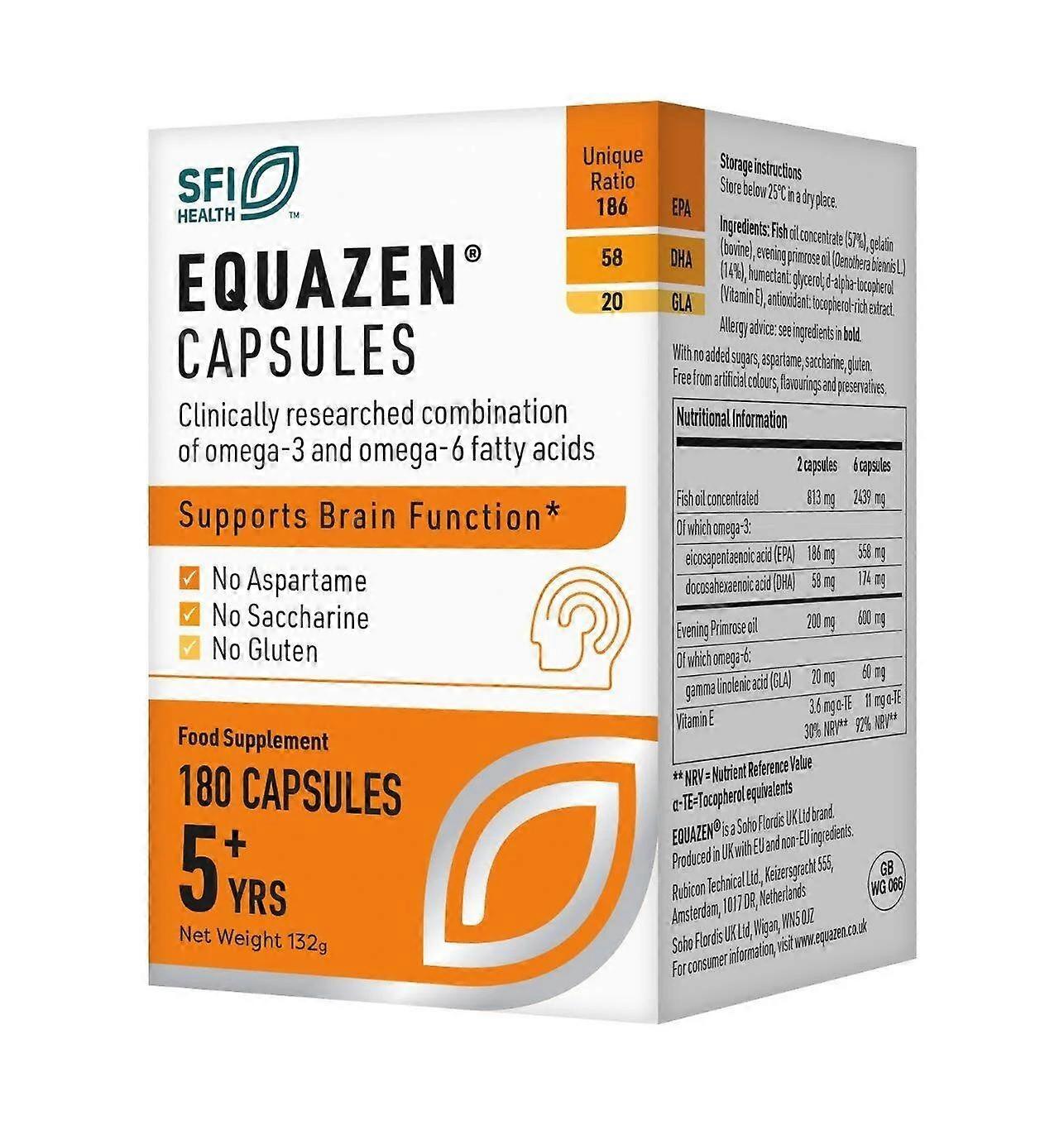 Equazen Omega 3&6 180 Capsules - 3 Pack